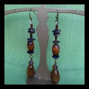 Reclaimed,  Hand crafted wooden earrings